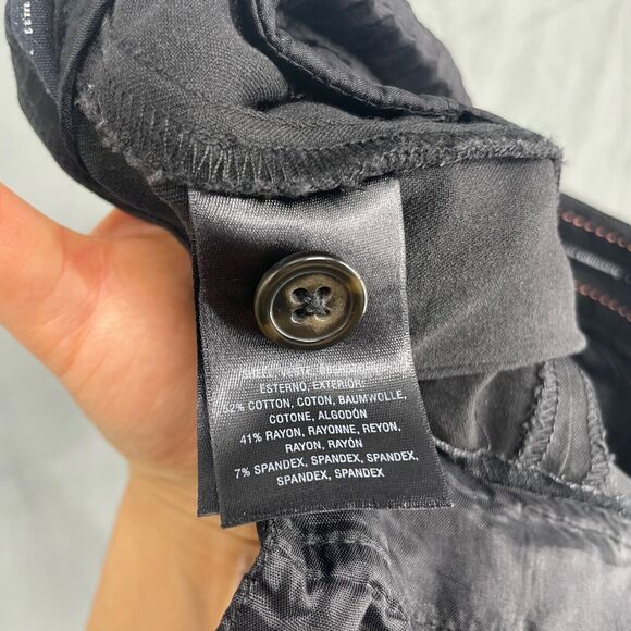 The Essential Slim By Anthropologie Dress Pants Womens 10 Black Straight Leg - Picture 10 of 11